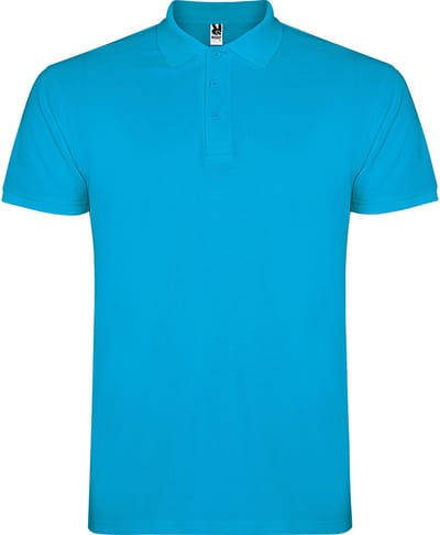 Roly - Star Polo - Turquoise 12 maat 3XL