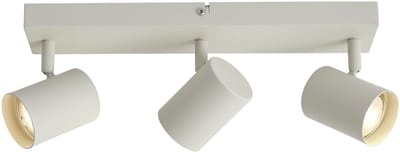 QAZQA jeana - Moderne Plafondspot | Spotje | Opbouwspot - 3 lichts - L 35 cm - Beige - Woonkamer