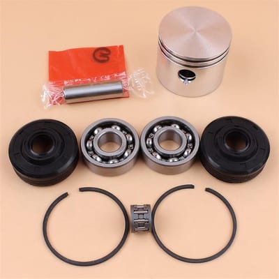 Zuigerveer Kit - Motor Onderdelen - Kettingzaag Reparatie - Verbeterde Prestaties - 41mm Diameter - Zilverkleurig