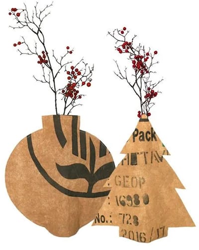 Bottle Vase Kerst super waste