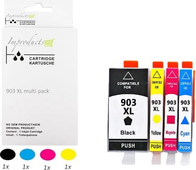 Improducts® Inkt cartridges - Alternatief Hp 903 L / XL 903XL serie multi pack