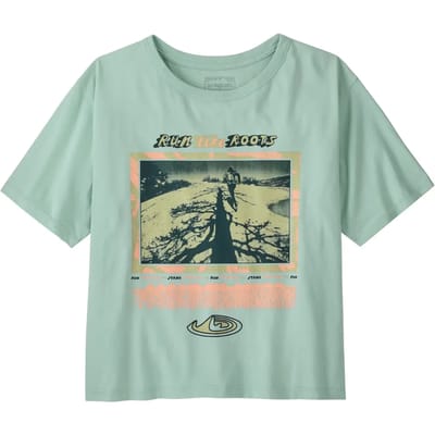 T-shirt dames Patagonia Run Like Roots Easy Cut