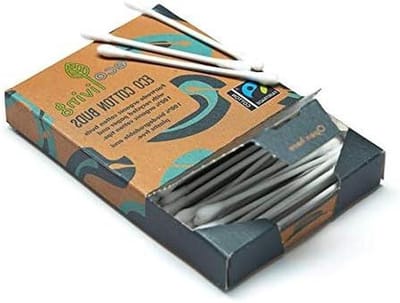 Biologisch afbreekbare wattenstaafjes - Milieuvriendelijke swabs - Dagelijkse hygiëne - Zero plastic ontwerp - 100 stuks - Natuurlijk
