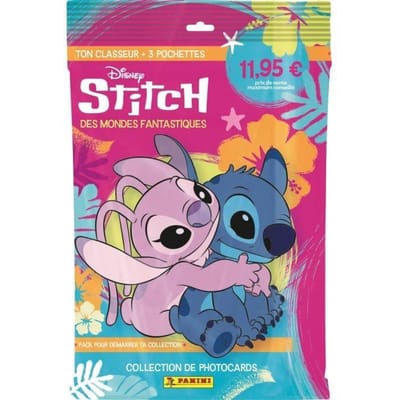 Starterspakket - PANINI - STITCH FOTOKAARTEN - Verzamelalbum + 3 zakjes - 15 kaarten