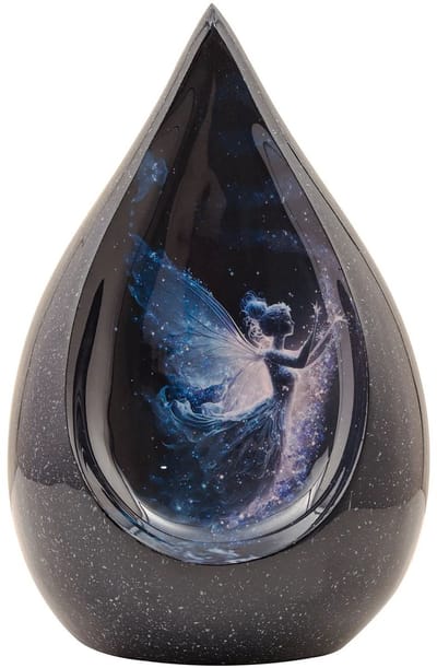 Unieke As Urn - 3 Liter - Teardrop - Druppel Urn - Crematie Urn - Uniek - Voor Huisdieren of Menselijk As - Crematie As - Decoratie Urn - Angel