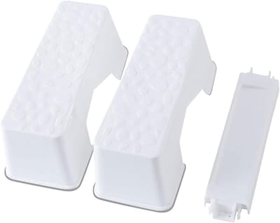 Kinder Toiletkrukje - Krukje Voetenbankje - Gezond Zitten - Antislip Strips - 53x32x13cm - Wit