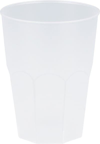 Santex drinkglazen frosted - transparant - 6x - 300 ml - onbreekbaar kunststof - Cocktailglazen