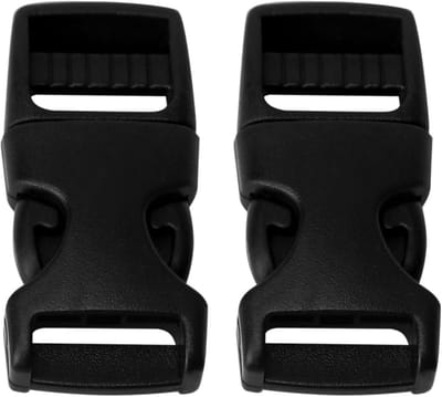 Kinbandgesp voor Helm - Universele Steeksluiting voor Fiets-, Motor- en Skatehelmen - 2 Stuks