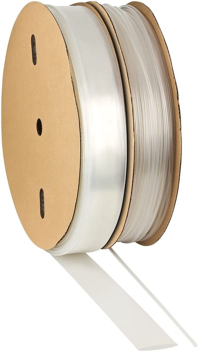 Krimpkous per meter transparant zonder lijm Ø7/32inch (5mm) 50ft (15 meter) krimpverhouding 2:1 set polyolefine voor het isoleren van kabels soldeerverbindingen ongelabeld