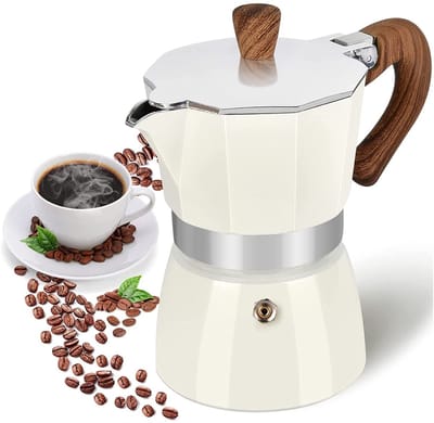 Unyqoos® Traditionele espressomaker voor fornuis geschikt voor drie kopjes koffie