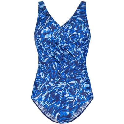 Ten Cate badpak soft cup shape sea swirl blue voor Dames | Maat 40