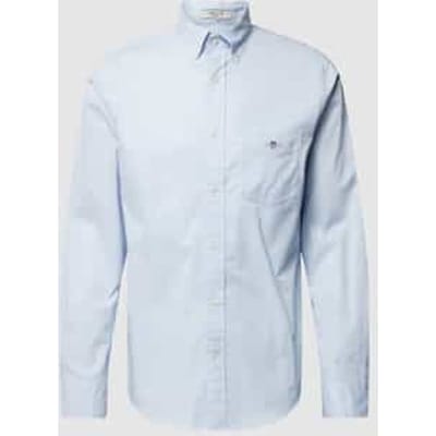 Gant Casual Overhemd Poplin Lichtblauw - Maat S - Heren - Overhemden Casual