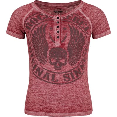 Rock Rebel by EMP - Rock T-shirt - Skulls & Details - S tot XXL - voor Vrouwen - bordeaux