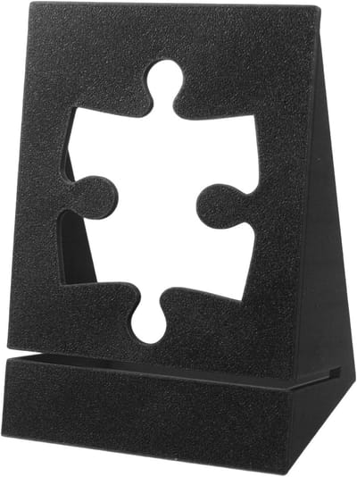 Puzzel Display - Box Deksel Houder - Puzzels Presenteren - Krasvrije Bescherming - 13.5 x 10 cm - Zwart
