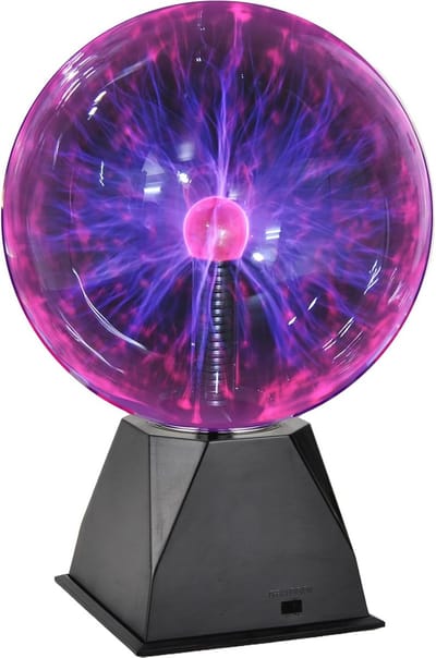 8 Inch Plasma Nachtlamp - Interactieve Plasmabal voor Speelse Slaapkamerdecoratie en Feesten