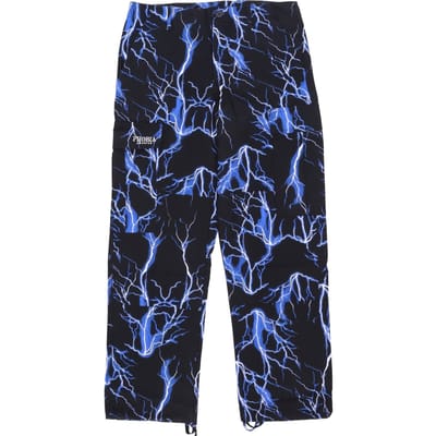 Lange Lightning-cargobroek voor heren, zwart/blauw