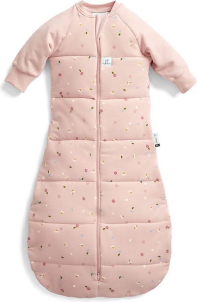 Ergopouch Jersey Slaapzak met mouwen - 3,5 TOG - Slaapzak - Slaapzak Baby - Slaapzakken - Slaapzak 80 cm - 3-12 md - Daisies