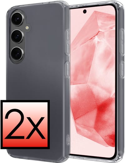 Hoesje - 2 Stuks - Geschikt voor Samsung Galaxy A36 - Sterk & Shockproof - Case Siliconen - Back Cover - Telefoon Hoes - Transparant