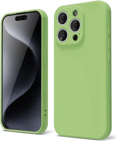 Hoesje met Camera Bescherming Geschikt voor Apple iPhone 15 Pro | Back Cover | Dun | Flexibel TPU | Groen