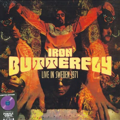 LP Plaat IRON BUTTERFLY - Live In Zweden 1971 CL02790 PURPLE PYRAMID 2022 VS Rock