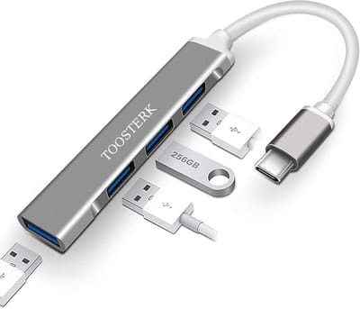 4-in-1 USB-C Hub 3.0/3.1 Splitter Adapter OTG – voor MacBook Pro/Air, Mi Pro, Huawei en pc-accessoires