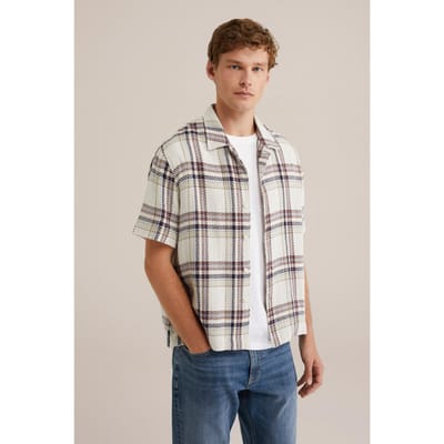 We Fashion Shirt Beige Size: L | Casual Shirts Outlet | Heren | Beige