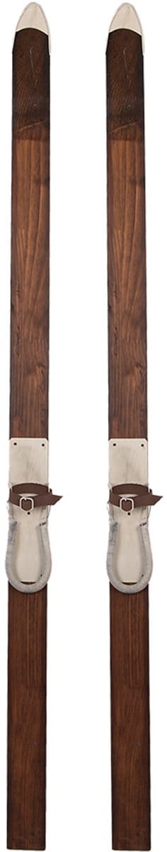 Clayre & Eef Decoratie Beeld 8x7x140 cm Bruin Hout