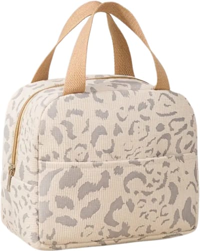 Nivard Koeltas - Koelbox - Koelelementen - Coolbox - Auto - Lunchtas - Strand - Luipaard print Licht