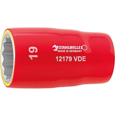 Stahlwille 12179 VDE-17 03370017 Dubbel zeskant Dopsleutelinzetstuk 17 mm 1/2 (12,5 mm)