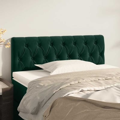 vidaXL - Hoofdbord - 90x7x78/88 - cm - fluweel - donkergroen
