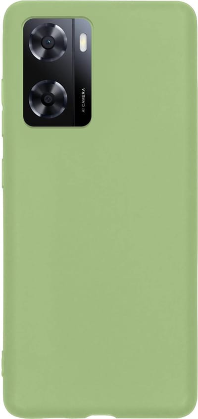 Hoes - Geschikt voor OPPO A57 - Sterk & Shockproof - Hoesje Cover - Siliconen Case - Groen