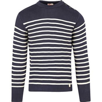 Armor-Lux Molène Trui Wol Strepen Navy - Maat XXL - Heren