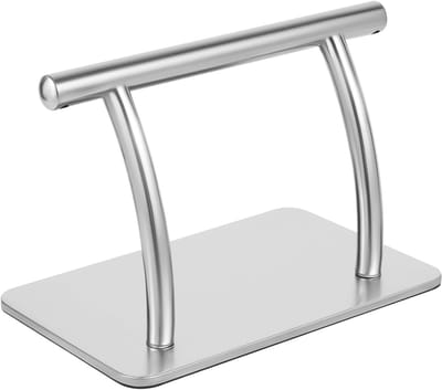 Voetensteun - Voetenbank - Kapsalon - Roestvrij staal - 205 cm hoog - Zilver