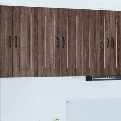 vidaXL - Vaatwasserpaneel - Kalmar - Bruin - Eiken - 30 - x - 31 - x - 80 - cm