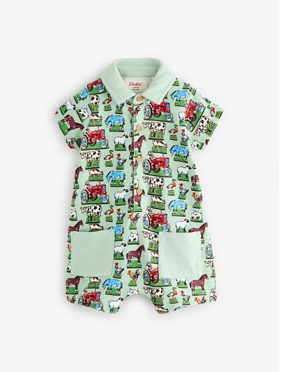 Next - Jongens - Romper van 100% katoen van Cath Kidston - Groen