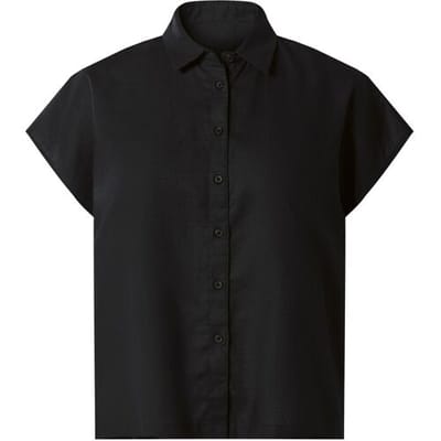 ESMARA Linnen dames blouse (Zwart, XS (32/34))