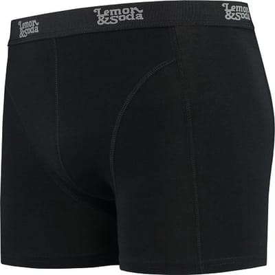 Lemon & Soda heren boxershort zwart maat XL