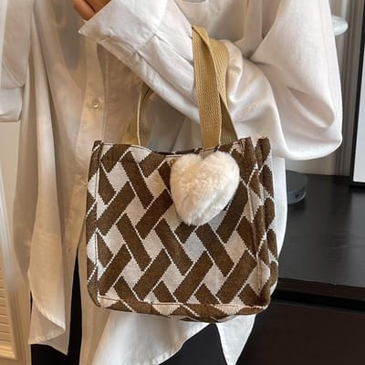 Sac Tote en Toile Grande Capacité pour les Trajets Quotidients pour Femmes Sorties Mode Rétro Sac Maman Polyvalent Sac Tote à Une Épaule gray