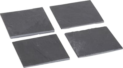 Cosy&Trendy Onderzetter - Vierkant - Leisteen - 10 cm x 10 cm - Set-4
