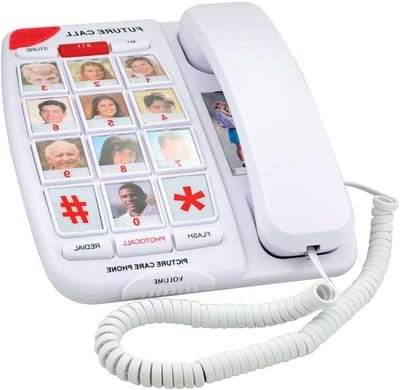 Vaste Telefoon - Kantoor Telefoon - Thuisgebruik - Speakerphone Functie - 22.86 x 7.62 x 20.32 cm - Zwart
