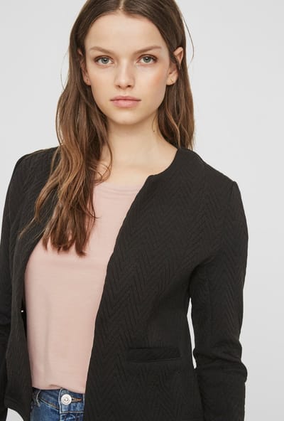VERO MODA - Zwarte vest - Maat XS - Vrouwen - Black -