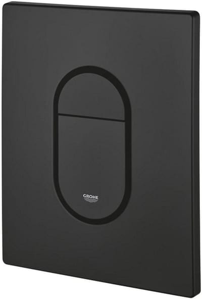 Grohe Arena Cosmopolitan Bedieningsplaat - 19.7x15.6cm - dualflush - phantom black (zwart)