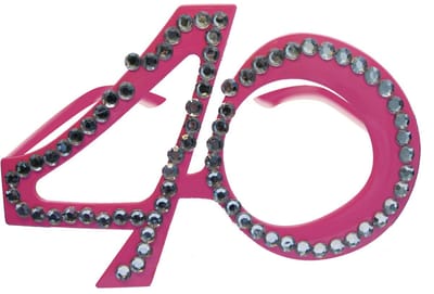 40 Jaar Roze Diamanten Bril