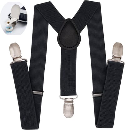 Verstelbare Y-Back Clip-on Schouderbanden voor Kinderen - Comfortabele Suspenders voor Jongens en Meisjes, Perfect voor Feestjes en Dagelijks Gebruik