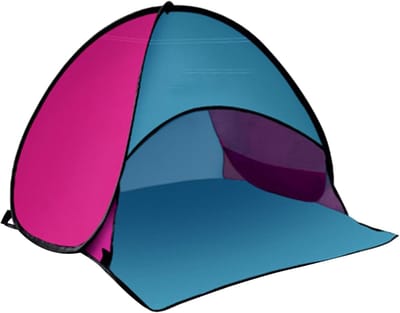 Strandtent Pop-up - Zonnescherm Luifel - Outdoor Ontspanning - Snel Opzetbaar - 59 x 78 x 49 cm - Blauw