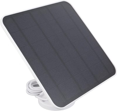 Zonnepaneel Camera - Solar Charger - Camera Opladen - IP66 Weerbestendig - 12 Watt - Wit