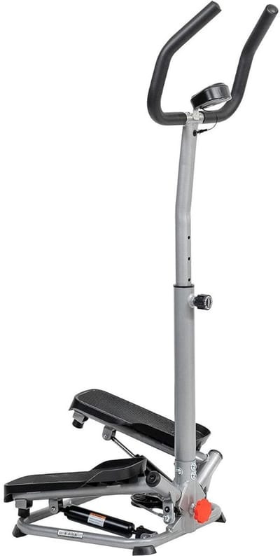 ApexArte® Stepper Fitness - Hometrainer - Crosstrainer Mini - Zwart en Grijs