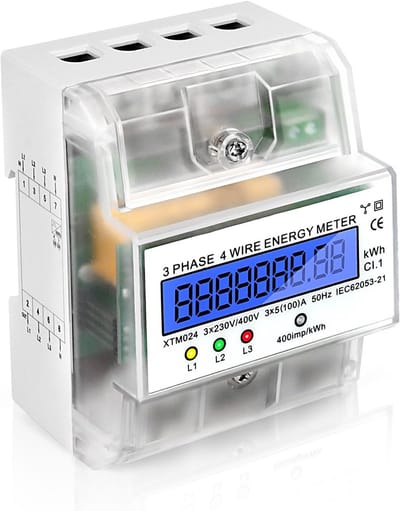 3-Fasen 4 Draad Stroommeter - Nauwkeurige Meting voor Hoogvermogen