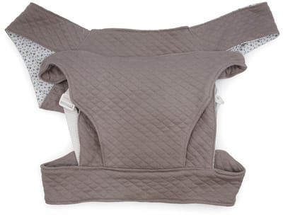 ASI DREAMS Poppen Accessoires - Poppen Draagzak - Vintageprint - Warmgrijs