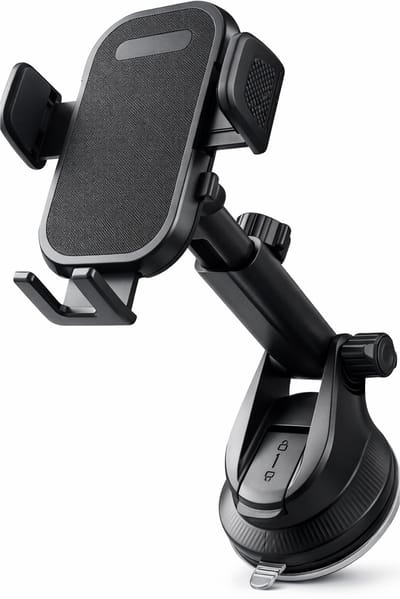 Nereb Telefoonhouder Auto met Zuignap – Dashboard & Voorruit – 360° Draaibaar – Schokbestendig – Universele Autohouder voor Smartphone